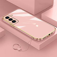 Custodia Silicone Ultra Sottile Morbida Cover M01 per Samsung Galaxy S21 FE 5G Oro Rosa