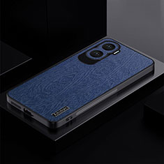 Custodia Silicone Ultra Sottile Morbida Cover PB1 per Huawei Honor 90 Lite 5G Blu
