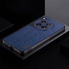 Custodia Silicone Ultra Sottile Morbida Cover PB1 per OnePlus 12 5G Blu