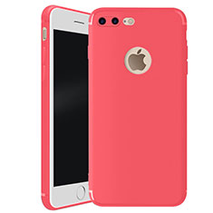 Custodia Silicone Ultra Sottile Morbida Cover S01 per Apple iPhone 7 Plus Rosso