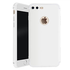 Custodia Silicone Ultra Sottile Morbida Cover S01 per Apple iPhone 8 Plus Bianco