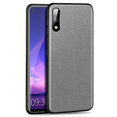 Custodia Silicone Ultra Sottile Morbida Cover S01 per Huawei Enjoy 10 Grigio