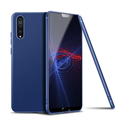 Custodia Silicone Ultra Sottile Morbida Cover S01 per Huawei P20 Pro Blu