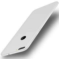 Custodia Silicone Ultra Sottile Morbida Cover S01 per Huawei Y9 (2018) Bianco