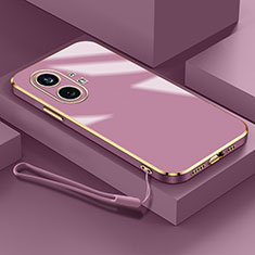 Custodia Silicone Ultra Sottile Morbida Cover S01 per Nothing Phone 1 Viola