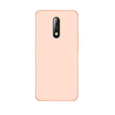 Custodia Silicone Ultra Sottile Morbida Cover S01 per OnePlus 7 Oro Rosa