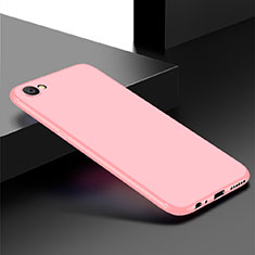 Custodia Silicone Ultra Sottile Morbida Cover S01 per Oppo A3 Oro Rosa