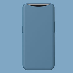 Custodia Silicone Ultra Sottile Morbida Cover S01 per Oppo Find X Blu