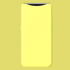 Custodia Silicone Ultra Sottile Morbida Cover S01 per Oppo Find X Super Flash Edition Giallo