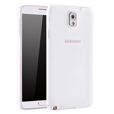 Custodia Silicone Ultra Sottile Morbida Cover S01 per Samsung Galaxy Note 3 N9000 Bianco