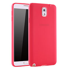Custodia Silicone Ultra Sottile Morbida Cover S01 per Samsung Galaxy Note 3 N9000 Rosso