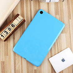 Custodia Silicone Ultra Sottile Morbida Cover S01 per Xiaomi Mi Pad 4 Cielo Blu