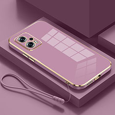 Custodia Silicone Ultra Sottile Morbida Cover S01 per Xiaomi Poco X4 GT 5G Viola