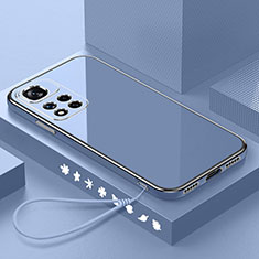 Custodia Silicone Ultra Sottile Morbida Cover S01 per Xiaomi Poco X4 NFC Grigio Lavanda