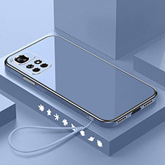 Custodia Silicone Ultra Sottile Morbida Cover S01 per Xiaomi Redmi 10 4G Grigio Lavanda