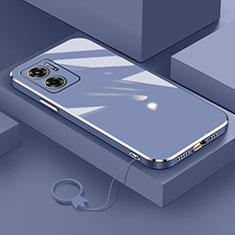 Custodia Silicone Ultra Sottile Morbida Cover S01 per Xiaomi Redmi 10 5G Grigio Lavanda