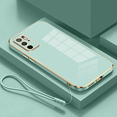 Custodia Silicone Ultra Sottile Morbida Cover S01 per Xiaomi Redmi Note 10 5G Verde