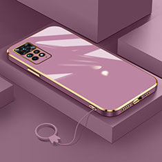 Custodia Silicone Ultra Sottile Morbida Cover S01 per Xiaomi Redmi Note 11 Pro 4G Viola