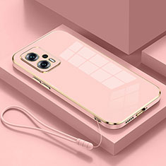 Custodia Silicone Ultra Sottile Morbida Cover S01 per Xiaomi Redmi Note 11T Pro+ Plus 5G Rosa