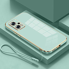 Custodia Silicone Ultra Sottile Morbida Cover S01 per Xiaomi Redmi Note 11T Pro+ Plus 5G Verde