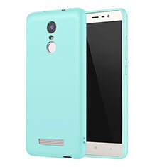 Custodia Silicone Ultra Sottile Morbida Cover S01 per Xiaomi Redmi Note 3 MediaTek Cielo Blu