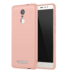 Custodia Silicone Ultra Sottile Morbida Cover S01 per Xiaomi Redmi Note 3 MediaTek Rosa