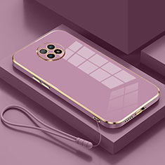 Custodia Silicone Ultra Sottile Morbida Cover S01 per Xiaomi Redmi Note 9T 5G Viola