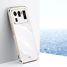 Custodia Silicone Ultra Sottile Morbida Cover S02 per Xiaomi Mi 11 Ultra 5G Bianco