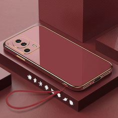 Custodia Silicone Ultra Sottile Morbida Cover S02 per Xiaomi Mi 13 Lite 5G Rosso