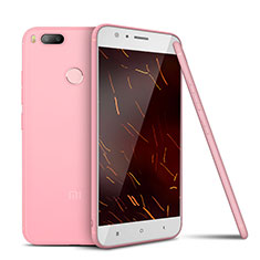Custodia Silicone Ultra Sottile Morbida Cover S02 per Xiaomi Mi A1 Rosa
