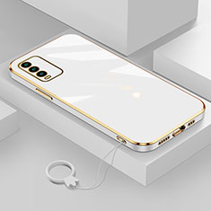 Custodia Silicone Ultra Sottile Morbida Cover S02 per Xiaomi Redmi 9T 4G Bianco
