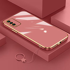 Custodia Silicone Ultra Sottile Morbida Cover S02 per Xiaomi Redmi 9T 4G Rosso