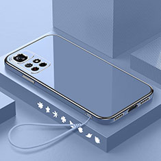 Custodia Silicone Ultra Sottile Morbida Cover S02 per Xiaomi Redmi Note 11T 5G Grigio Lavanda