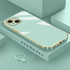 Custodia Silicone Ultra Sottile Morbida Cover S03 per Apple iPhone 13 Mini Verde