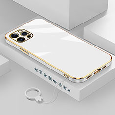 Custodia Silicone Ultra Sottile Morbida Cover S03 per Apple iPhone 14 Pro Bianco