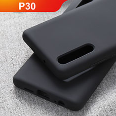 Custodia Silicone Ultra Sottile Morbida Cover S03 per Huawei P30 Nero