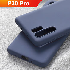 Custodia Silicone Ultra Sottile Morbida Cover S03 per Huawei P30 Pro New Edition Blu