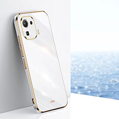Custodia Silicone Ultra Sottile Morbida Cover S03 per Xiaomi Mi 11 Pro 5G Bianco
