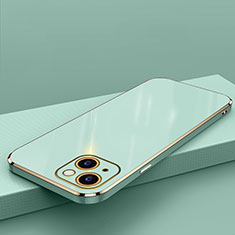 Custodia Silicone Ultra Sottile Morbida Cover S04 per Apple iPhone 13 Mini Verde