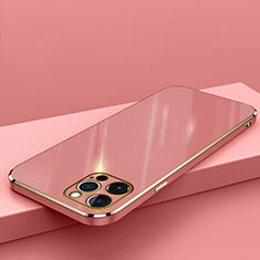 Custodia Silicone Ultra Sottile Morbida Cover S04 per Apple iPhone 14 Pro Max Rosso