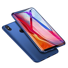 Custodia Silicone Ultra Sottile Morbida Cover S04 per Xiaomi Mi 8 Blu