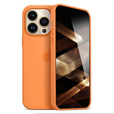 Custodia Silicone Ultra Sottile Morbida Cover S05 per Apple iPhone 14 Pro Arancione