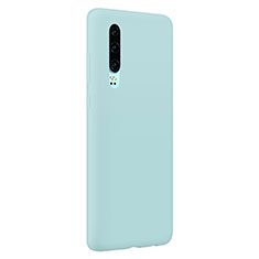 Custodia Silicone Ultra Sottile Morbida Cover S05 per Huawei P30 Cielo Blu