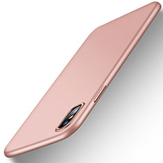 Custodia Silicone Ultra Sottile Morbida Cover S18 per Apple iPhone X Oro Rosa