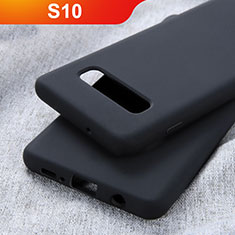 Custodia Silicone Ultra Sottile Morbida Cover U01 per Samsung Galaxy S10 5G Nero