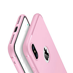 Custodia Silicone Ultra Sottile Morbida Cover V01 per Apple iPhone X Rosa
