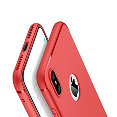 Custodia Silicone Ultra Sottile Morbida Cover V01 per Apple iPhone Xs Rosso