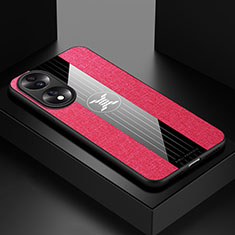 Custodia Silicone Ultra Sottile Morbida Cover X01L per Huawei Honor X7b Rosso