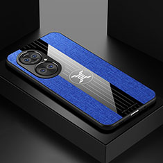 Custodia Silicone Ultra Sottile Morbida Cover X01L per Huawei P50 Pro Blu