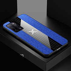 Custodia Silicone Ultra Sottile Morbida Cover X01L per Oppo A56 5G Blu